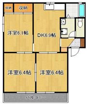 アーバンコーポ遠賀野 D棟の間取り画像