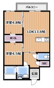 Leist Ⅱの間取り画像