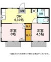 鴨下ハイツ Bの間取り画像