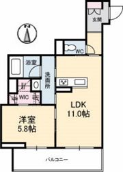 シャーメゾンプライムの間取り画像