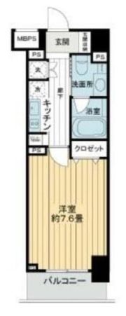 ライオンズクオーレ東京三ノ輪シティゲートの間取り画像