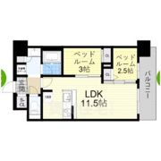 アーバングランデ新大阪の間取り画像