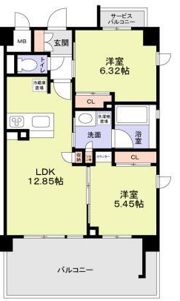 Via Sole 真法院の間取り画像