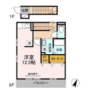 セジュール皆実の間取り画像