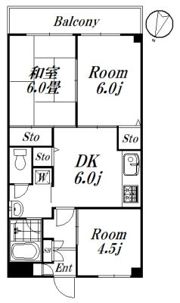 ヒルトップマンションの間取り画像