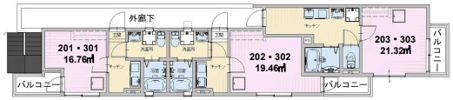 ランド横浜蒔田の間取り画像