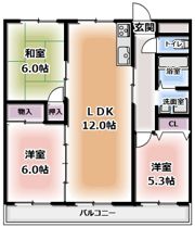 プランドール田井西町の間取り画像