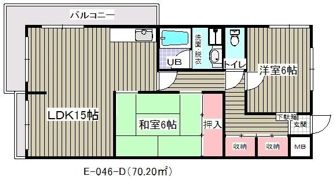 阿部南葛西第1マンションの間取り画像
