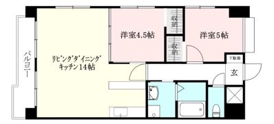 ロイヤルアネックス喜与町の間取り画像