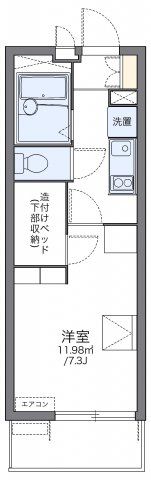 レオパレスレバンテ大生の間取り画像