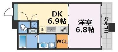 アーバンフラッツ瓦町の間取り画像