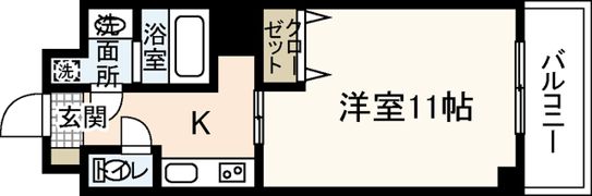 リバーハイツの間取り画像