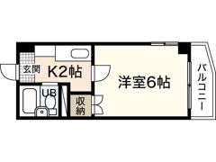 シャトー三滝の間取り画像