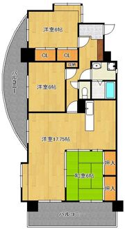 サンライフ足原 II 501の間取り画像