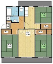 ユートピア城見の間取り画像