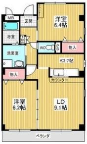 フォレストスクエア シバタの間取り画像