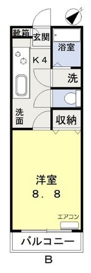 岩田ビル第3の間取り画像