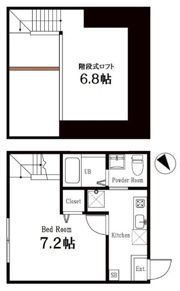 ハーミットクラブハウス逗子の間取り画像