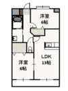 プレジール奥田の間取り画像