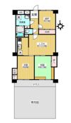 ライオンズマンション三鷹の間取り画像