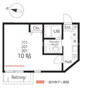 ハーミットクラブハウス杉田の間取り画像