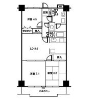 グリーンパレス和光の間取り画像