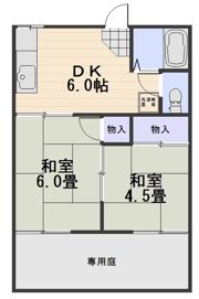 コーポ富士の間取り画像