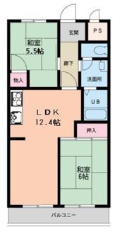 榎本第二コーポラスの間取り画像