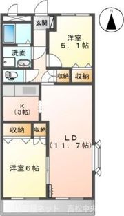 ルーエ 木太Ⅰの間取り画像