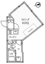 ルクレ東新宿の間取り画像