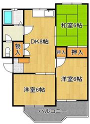 コーポ大溝の間取り画像