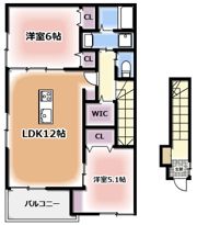アーバンコート江瀬美町Bの間取り画像