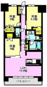 ウエリス高崎問屋町205号室の間取り画像