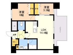 MODERN PALAZZO 博多デュオグランデEastの間取り画像