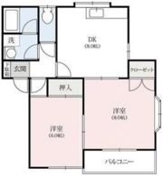 ヴィレッジ斉藤ABの間取り画像