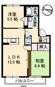 ボナールWESTの間取り画像