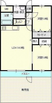 ループサイドの間取り画像