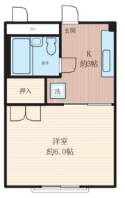 サンハイム竹間の間取り画像