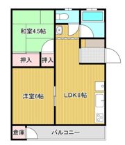 下到津マンションの間取り画像