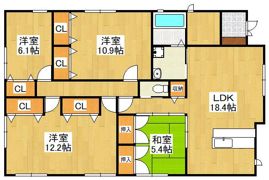 与原二丁目戸建の間取り画像