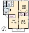 グレースフジ B棟の間取り画像