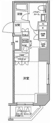 セジョリ北千住ノワールの間取り画像