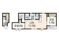 ハピネス矢賀の間取り画像