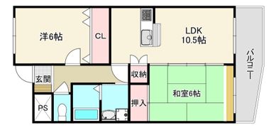 K'sガーデン住吉Ⅱの間取り画像