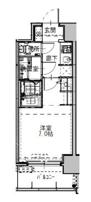 S-RESIDENCEドーム前千代崎の間取り画像