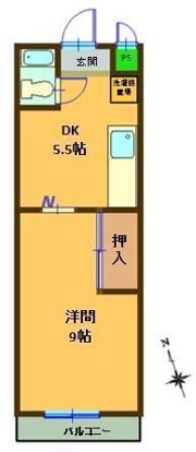 サントピアマンションの間取り画像