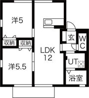 ハニーハイツCの間取り画像