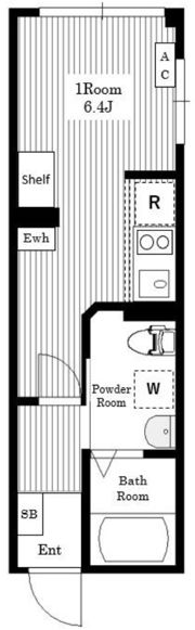 Air Tower Nippori A棟の間取り画像