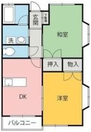 モンパレス赤堀Ⅱの間取り画像