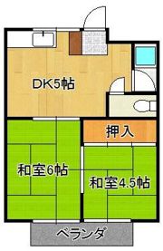 コーポかず井堀の間取り画像